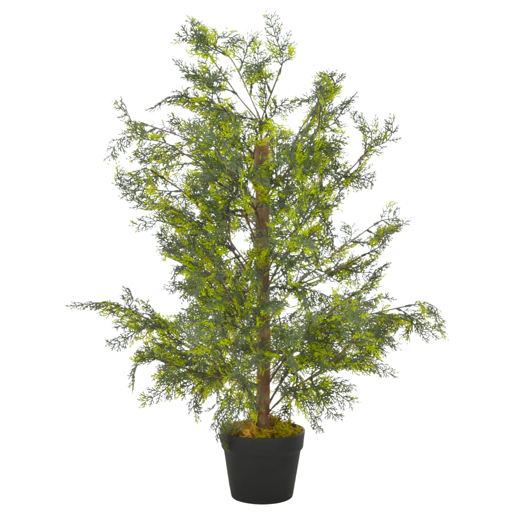 Plante Artificielle Avec Pot Cypr S Vert Cm D Coration Int Rieur