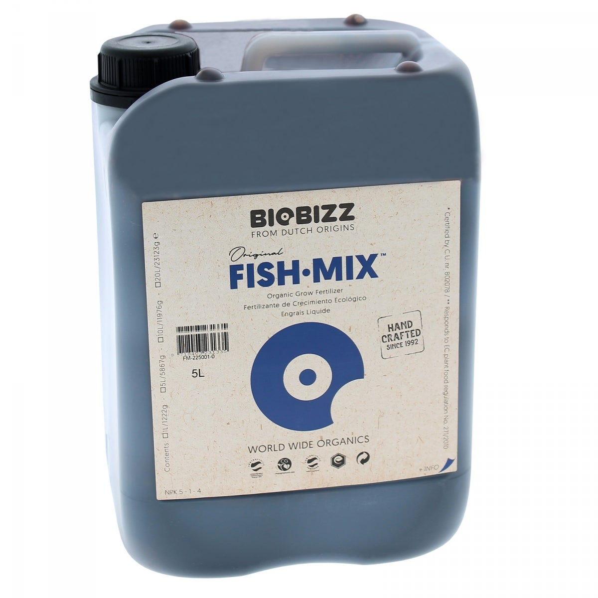 Engrais Croissance FISH MIX 5 Litres BIOBIZZ Leroy Merlin