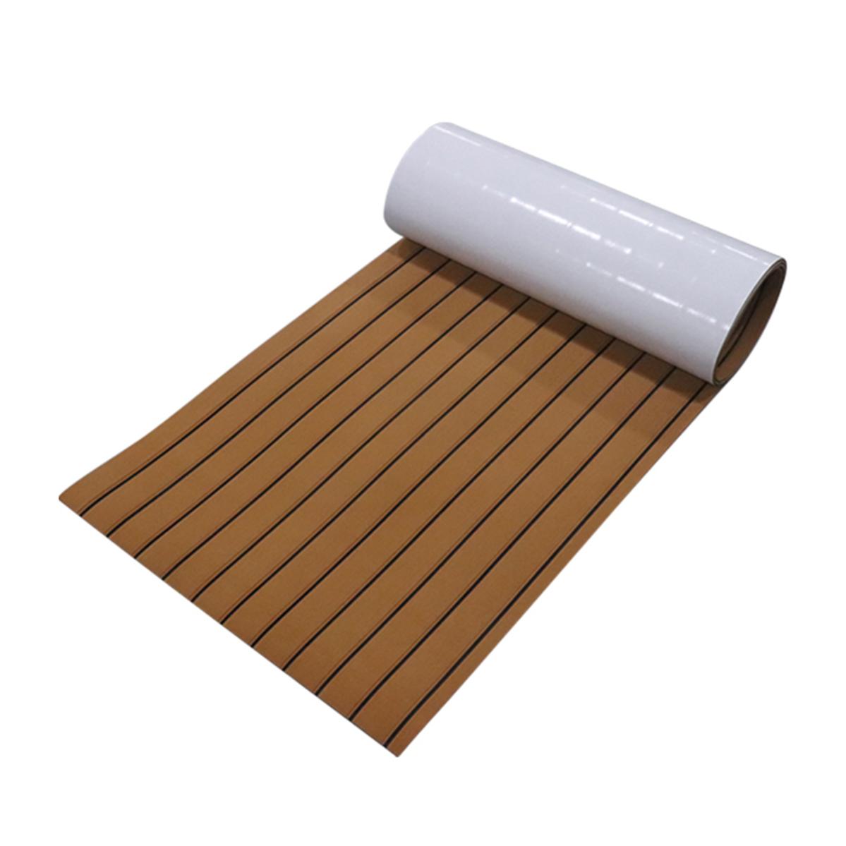 Rouleau Tapis adhésif pour Yacht EVA Mousse Decking Bateau marron noir