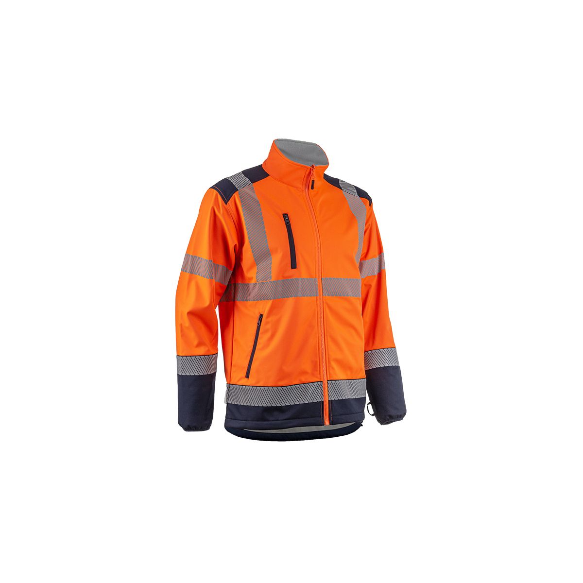 Veste Softshell HV Kazan Orange Et Marine Coverguard Taille S