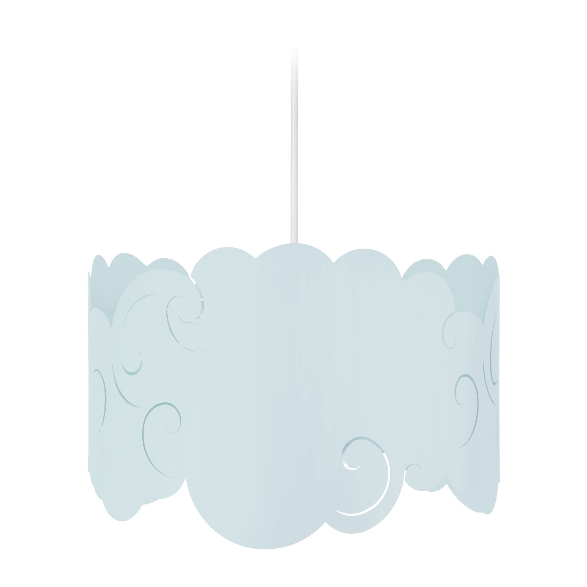 Nuage Vrille Suspension Cylindrique M Tal Bleu Pastel Leroy Merlin