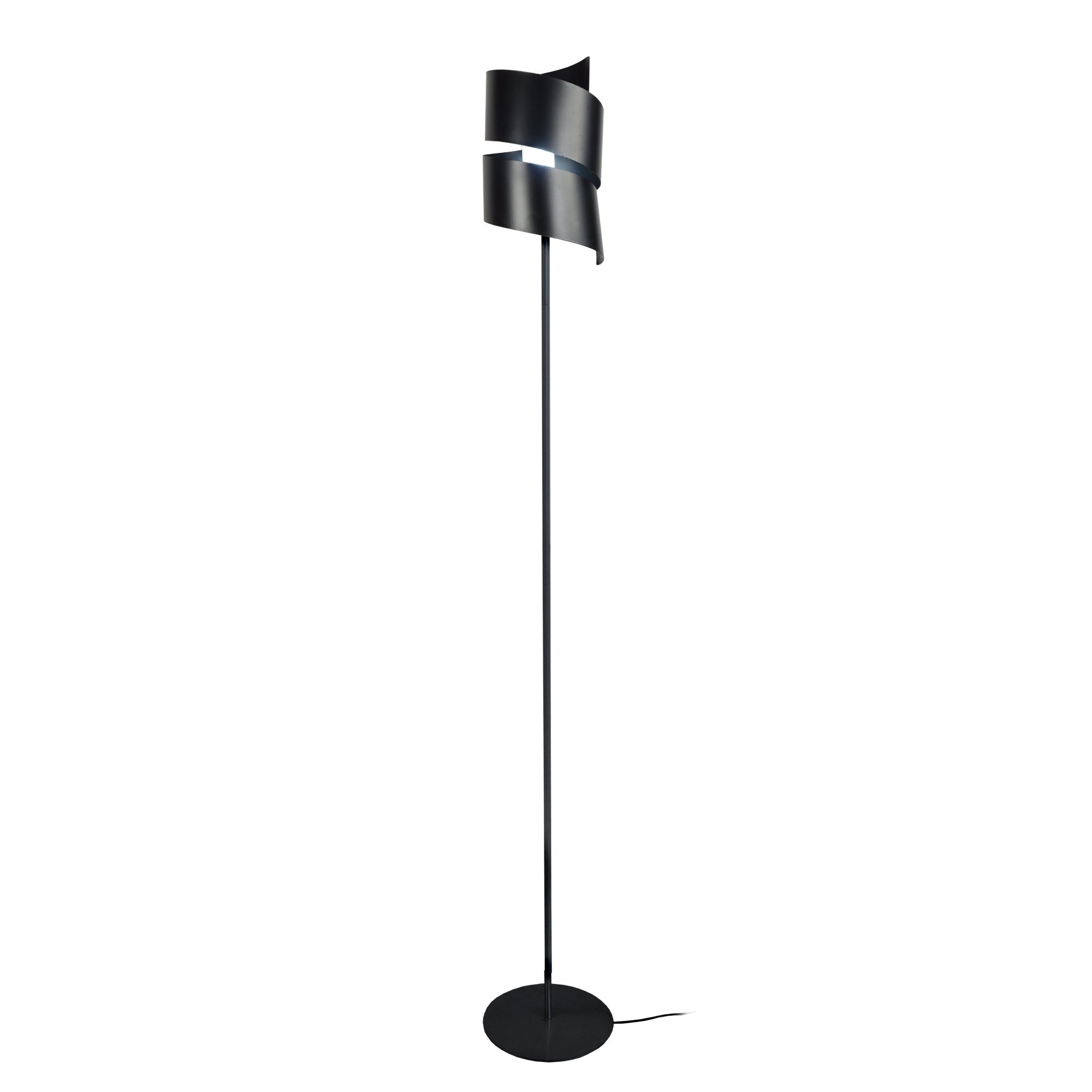 Lampadaire TOSEL VIRA métal noir D 28 x H 175 cm Leroy Merlin