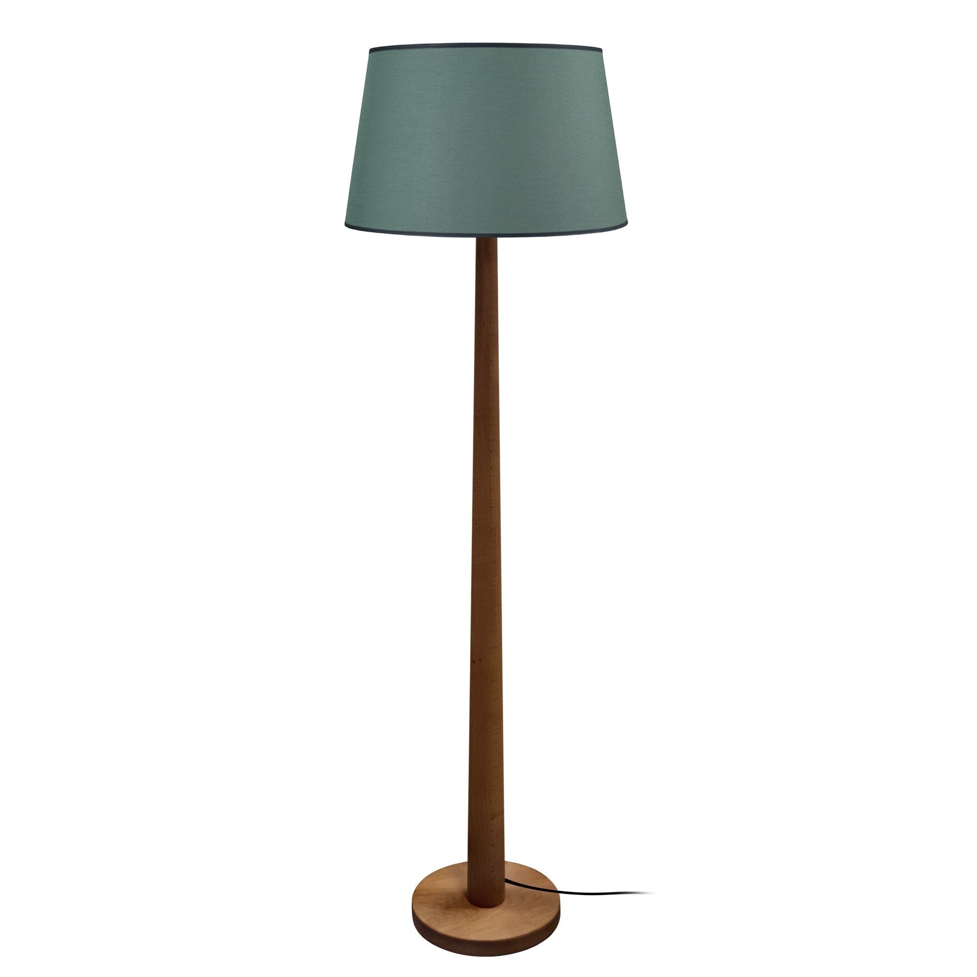 TALIN Lampadaire droit bois foncé et vert Leroy Merlin