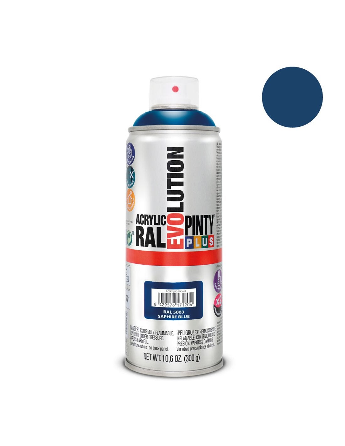 Pintura En Spray Pintyplus Evolution Cc Ral Azul Zafiro Leroy