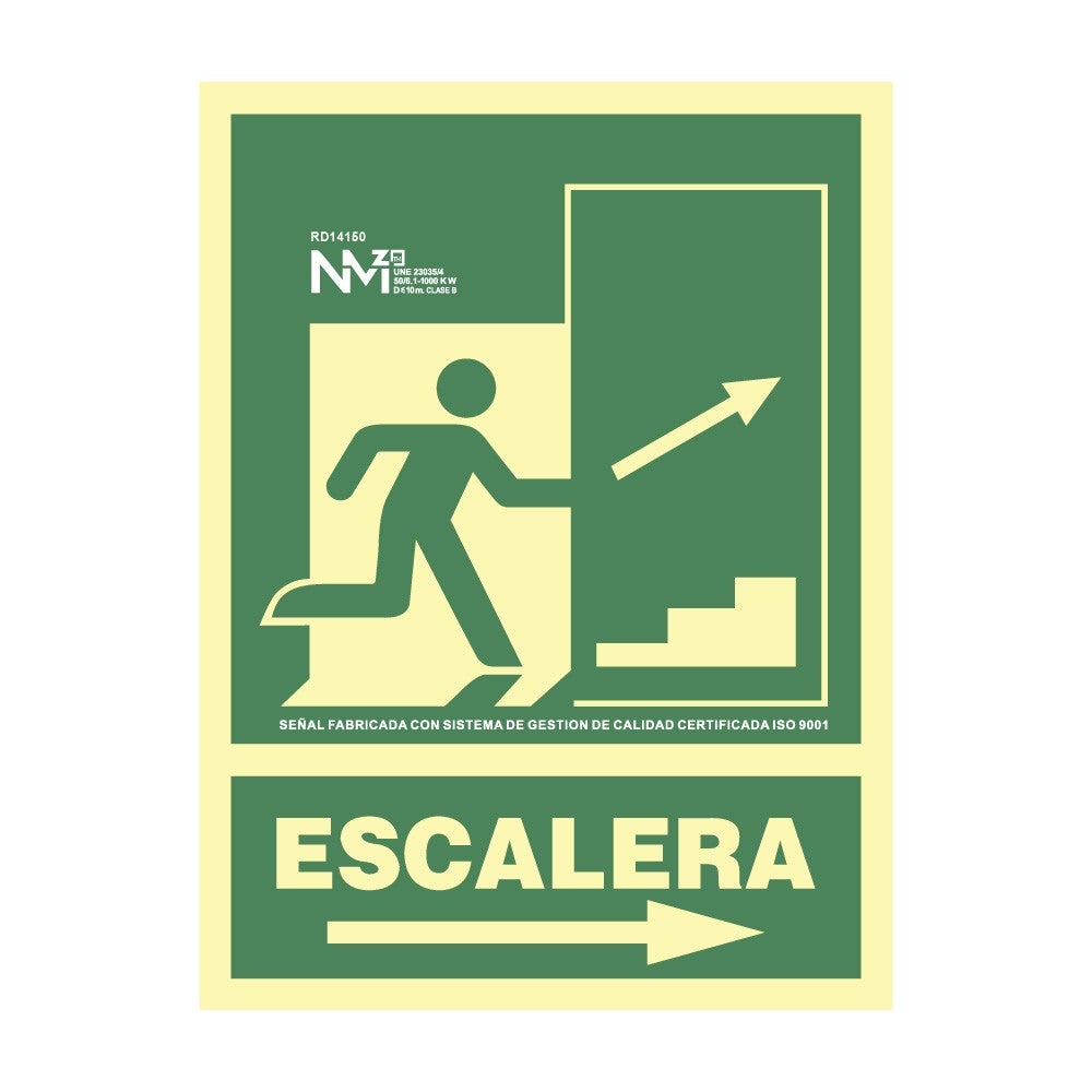 Ult Unidades Se Al De Evacuaci N Escalera Sup Dch Clase B Pvc Mm