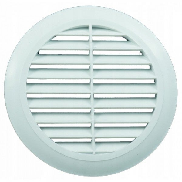 Grille de ventilation ronde Ø 100 avec maille blan Leroy Merlin