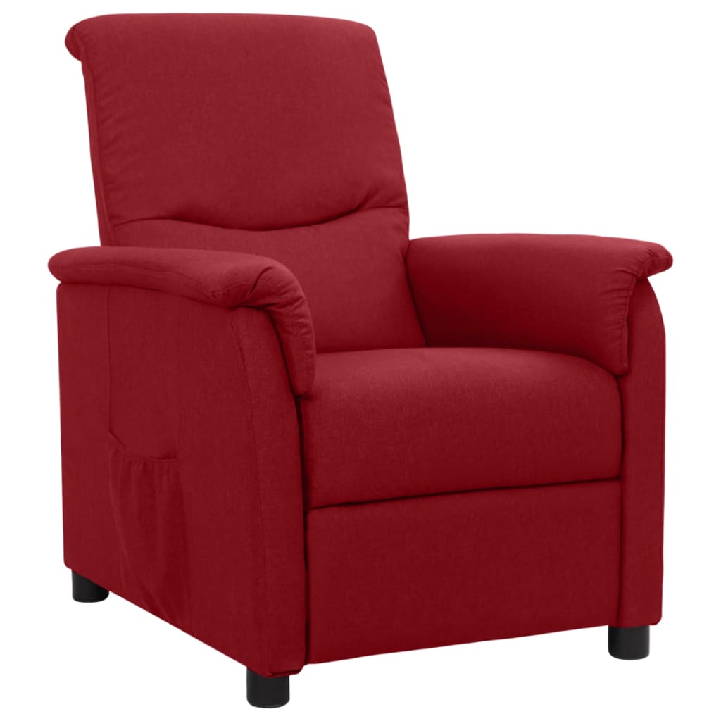 Fauteuil Inclinable Rouge Bordeaux Tissu Vidaxl Leroy Merlin