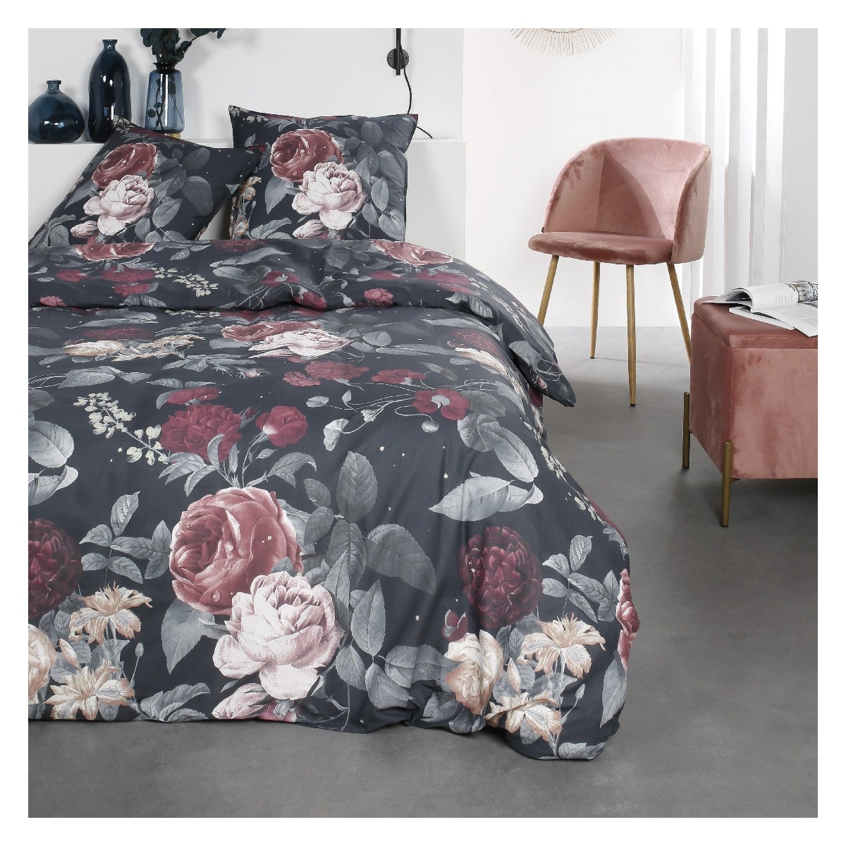 Parure De Lit 2 Personnes Imprim Floral Coton SUNSHINE CAMILLE