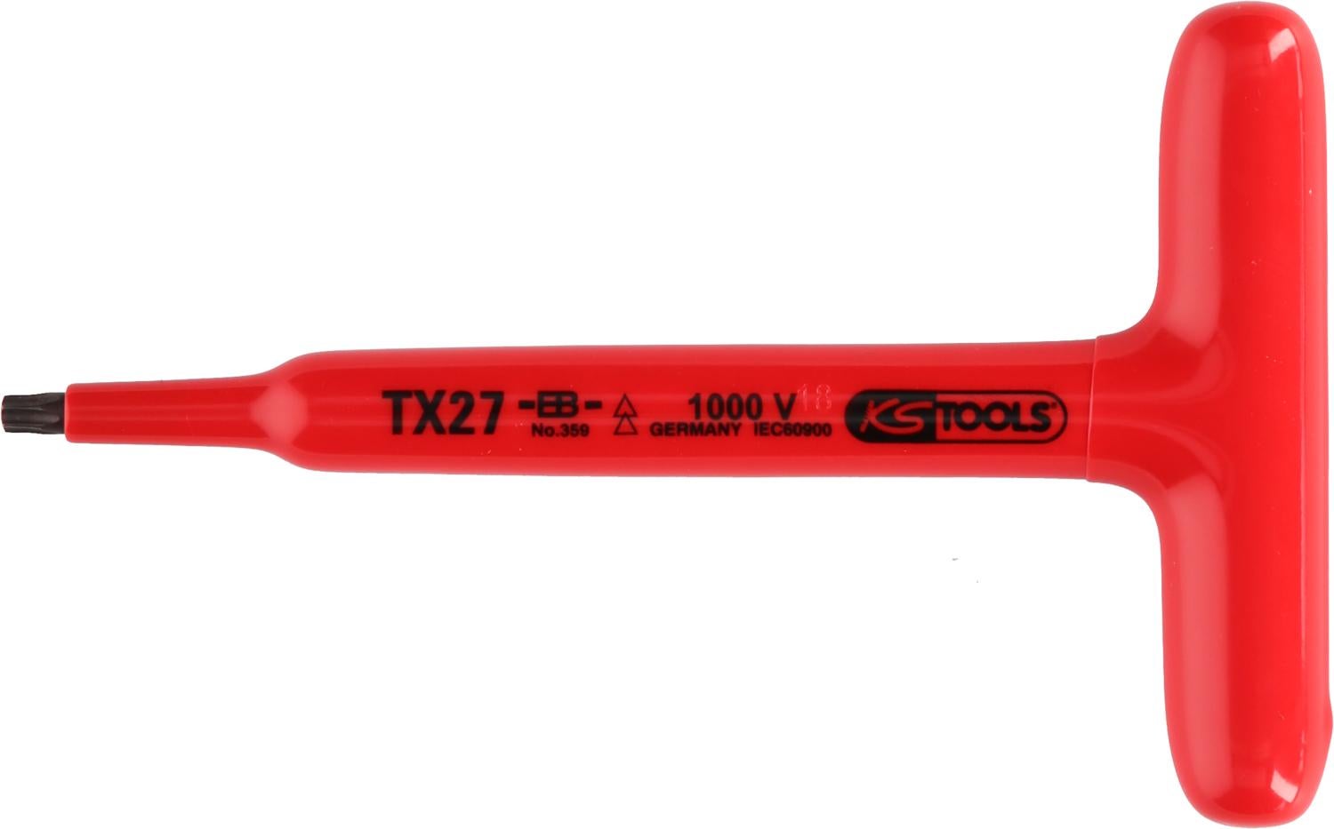 KS TOOLS Clé mâle Torx à poignée en T avec revêtement isolant T20