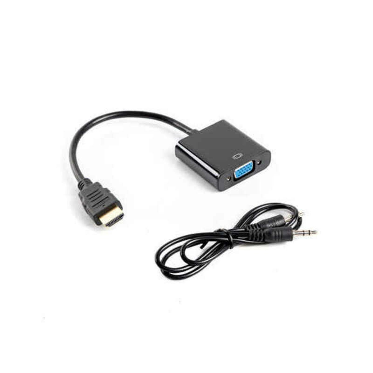 Adaptateur Hdmi Vers Vga Lanberg Ad Bk Noir Leroy Merlin