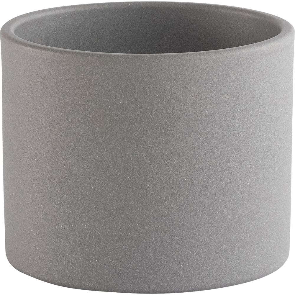 Cache pot intérieur Céramique Gris JOS ALINEA Diam 17 5 x H14 5 cm