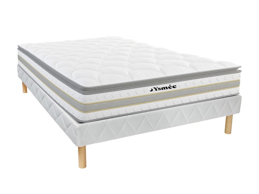 Ensemble X Cm Sommier Matelas Ressorts Ensach S Et Surmatelas