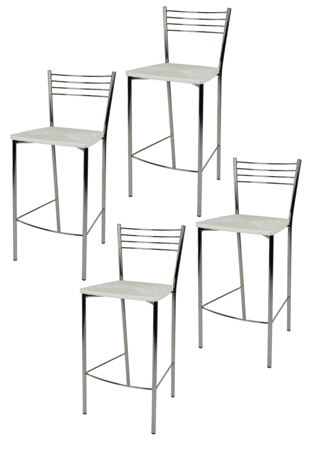 Tommychairs Set Sgabelli Alti Elena Per Cucina E Bar Struttura In