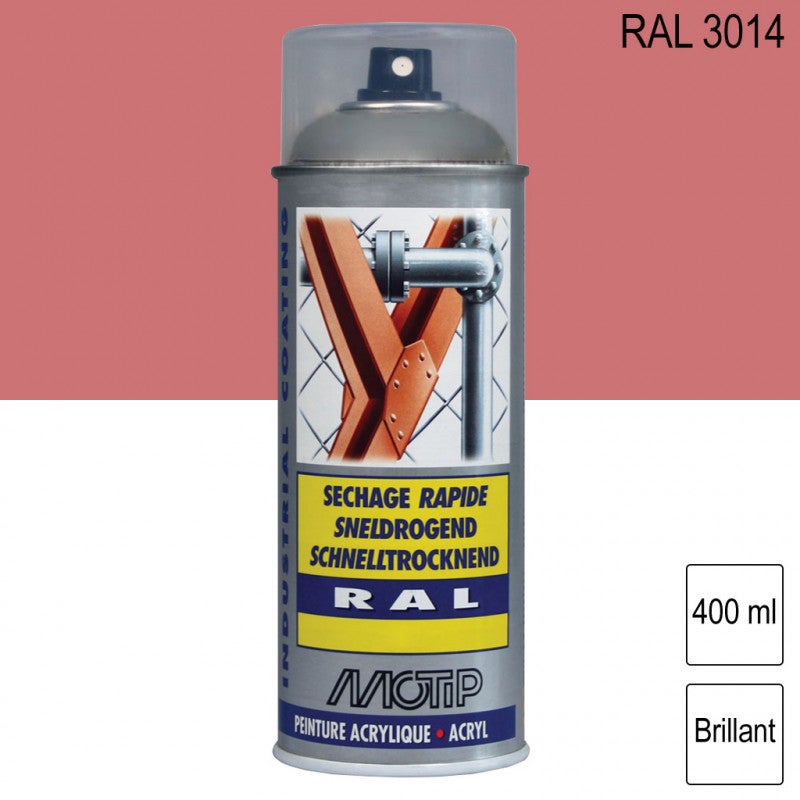 Peinture A Rosol Ral Vieux Rose Brillant Ml Motip Leroy Merlin