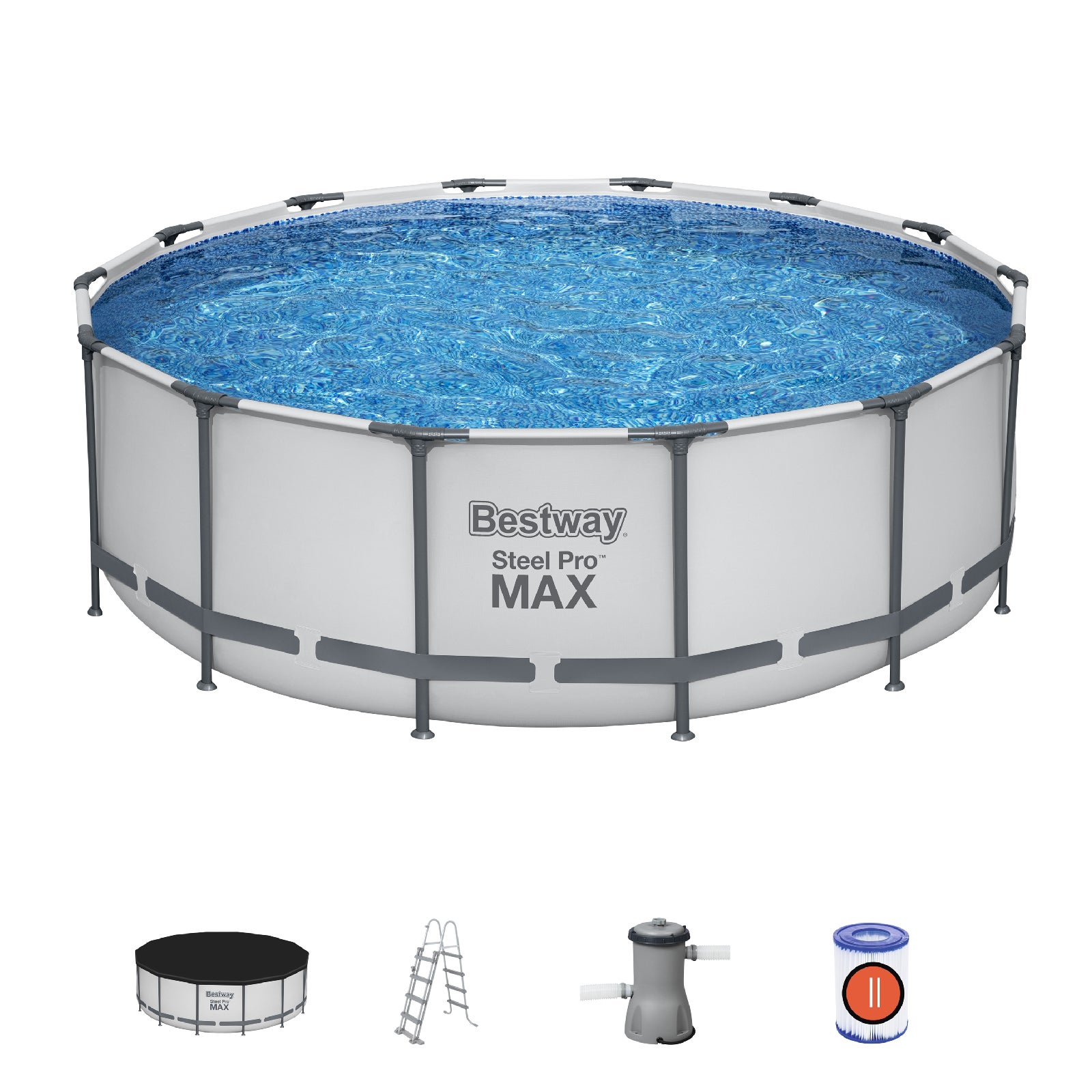 Piscina Fuori Terra Rotonda Bestway Steel Pro Max 427x122 Cm Con Pompa