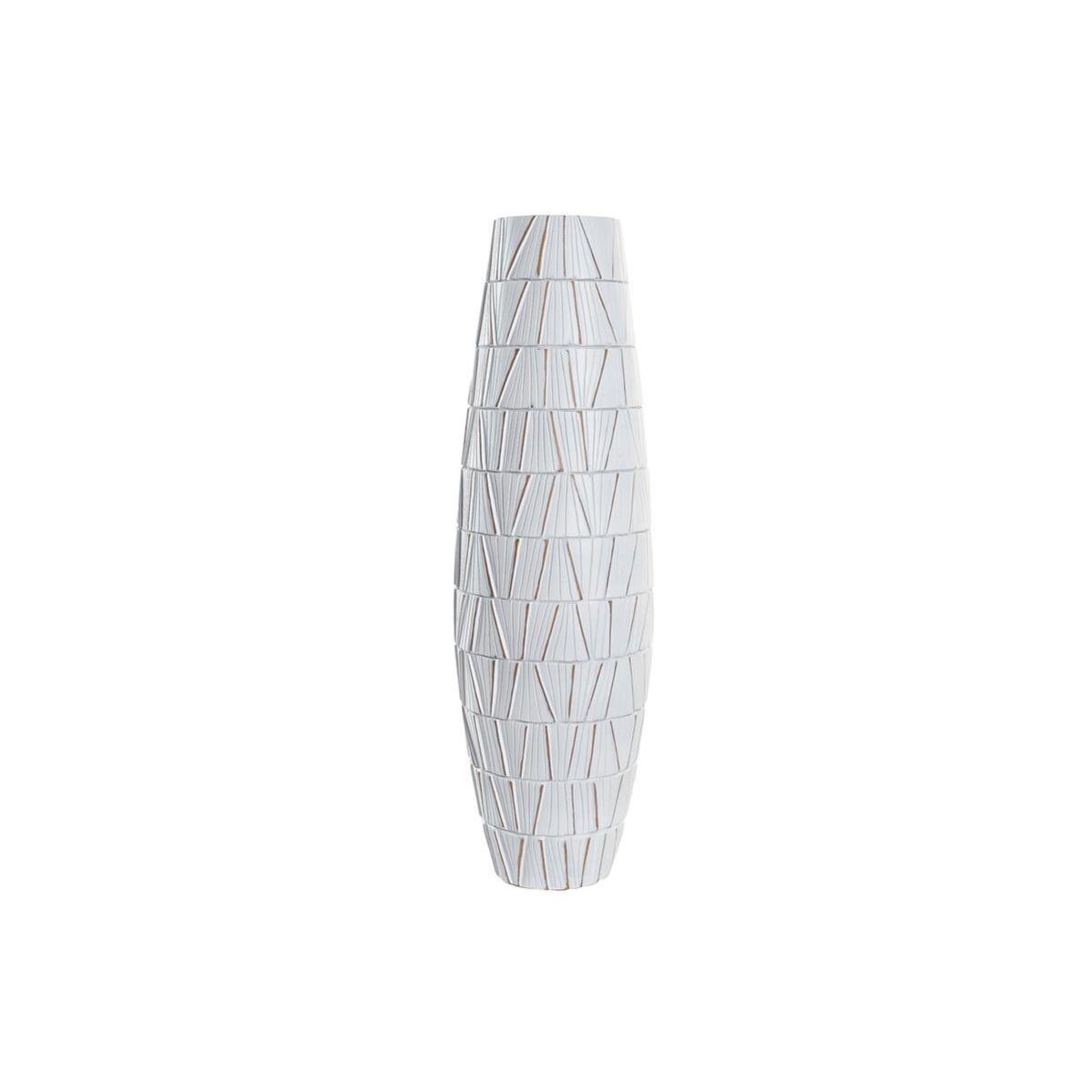 Vase DKD Home Decor Blanc Résine Moderne 20 x 20 x 67 cm Leroy Merlin