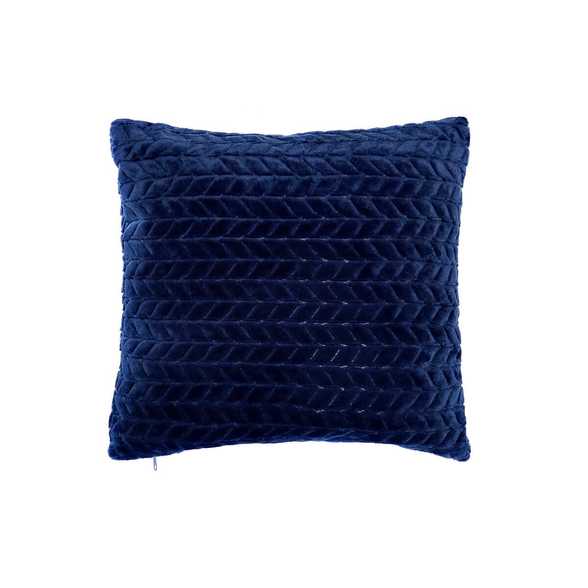 Coussin DKD Home Decor Polyester Aluminium Blue Marine 45 X 10 X 45 Cm