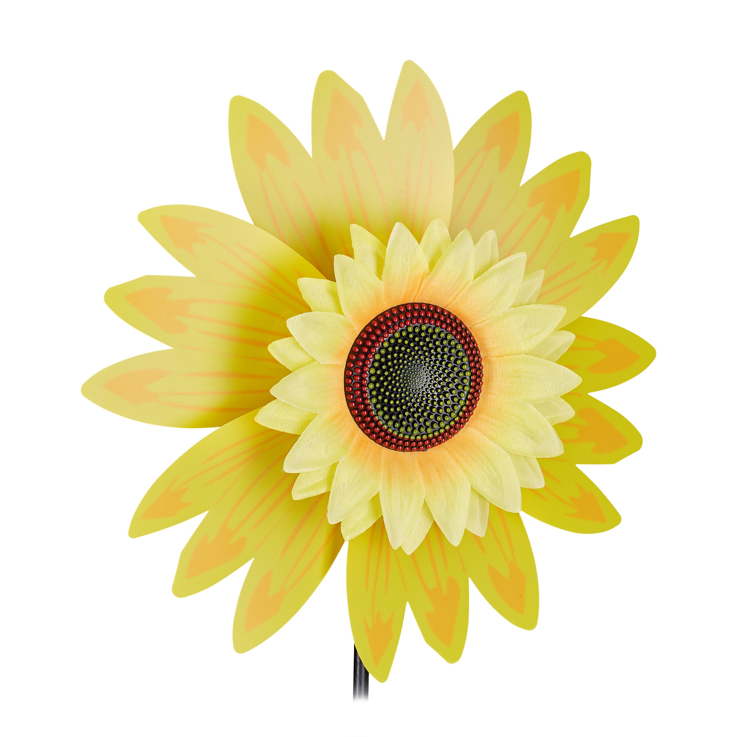 Relaxdays Moulin Vent Fleurs D Coration Tournesol Enfants Balcon