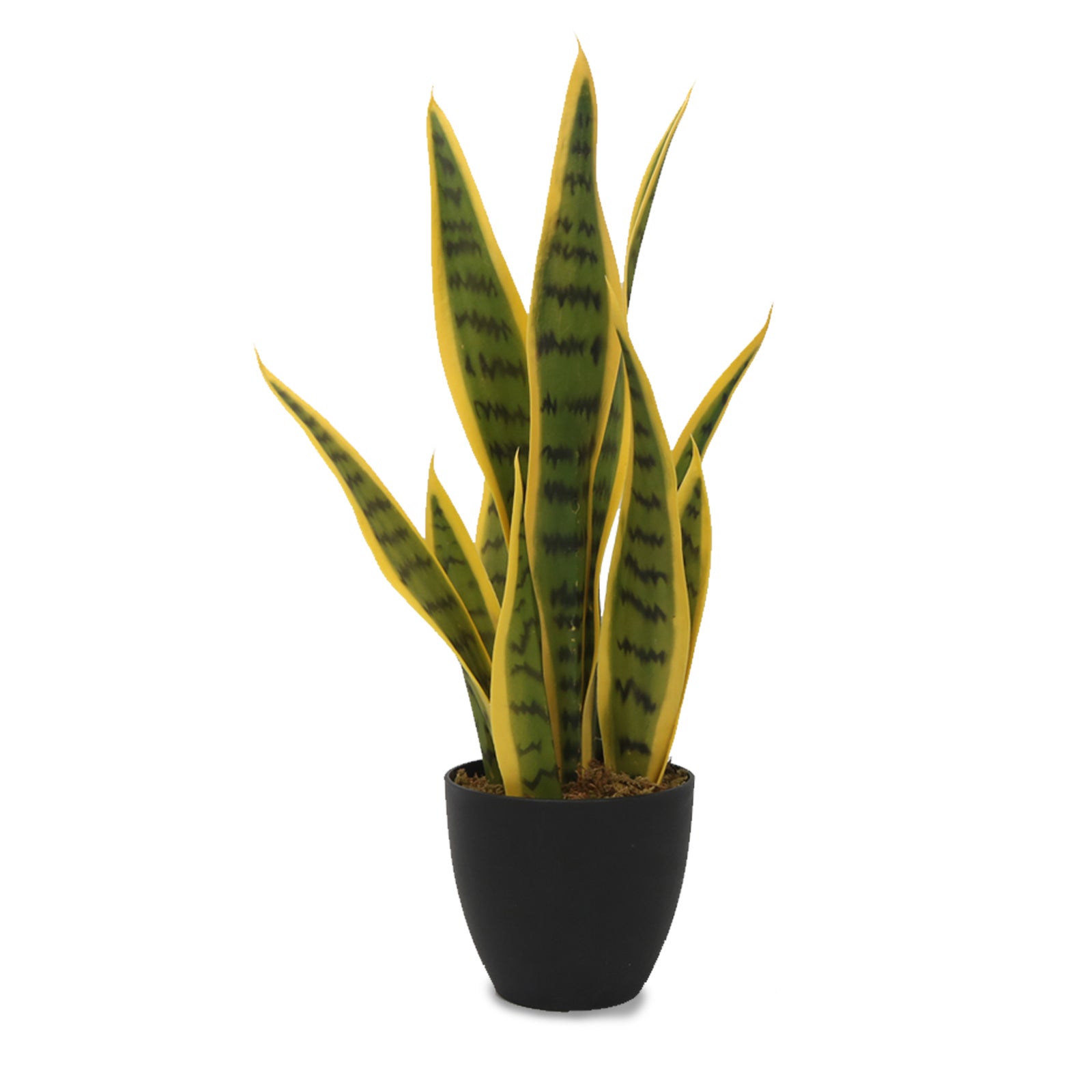 Plante Artificielle Sansevière Langue de Belle Mère 35 cm Plastique