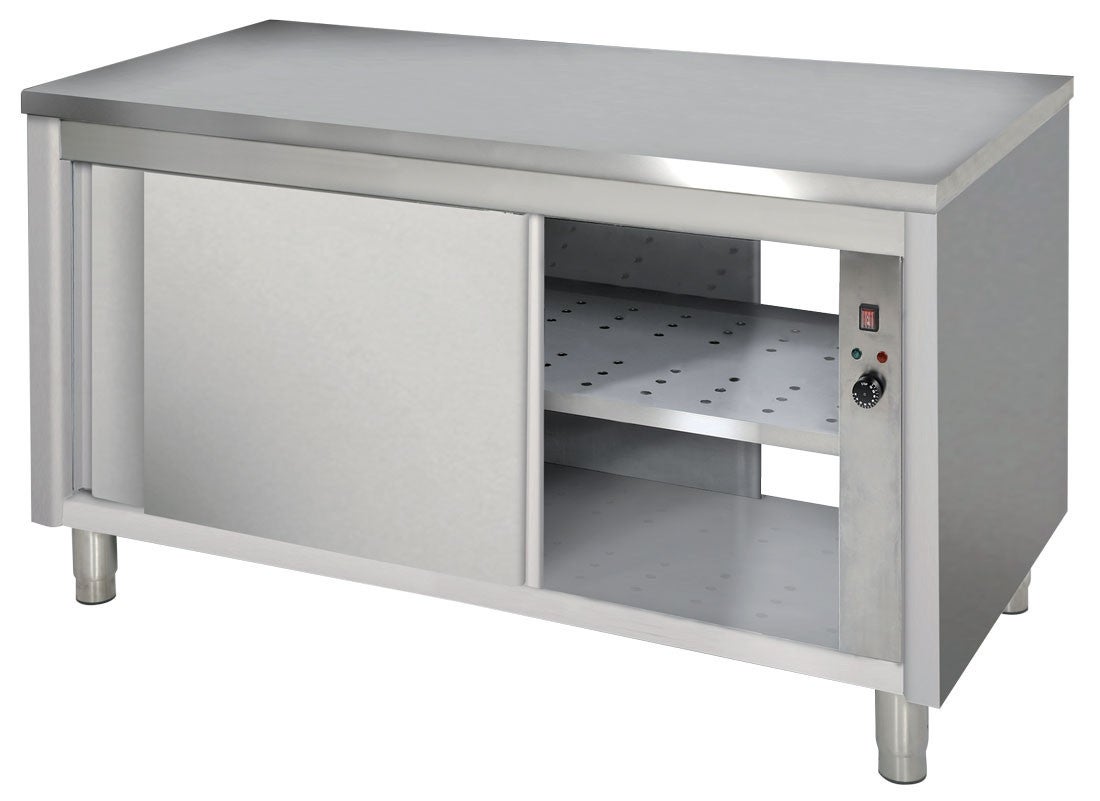 Meuble Chauffant Inox Traversant Profondeur 700 L 1200 à 2000 mm