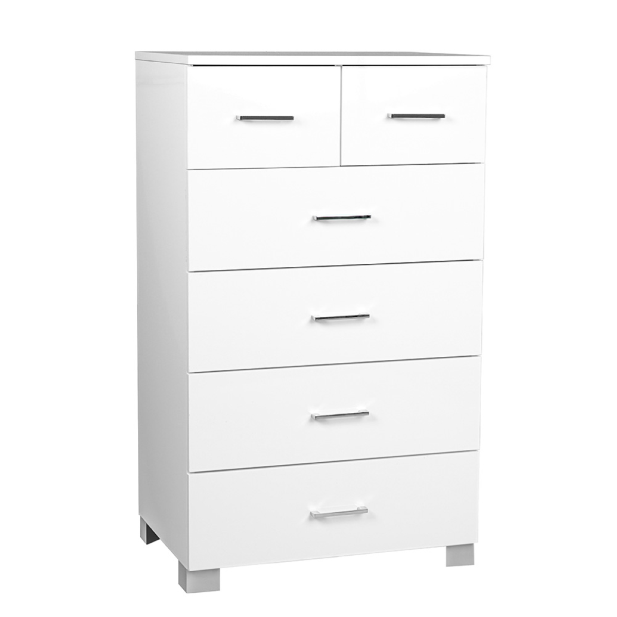 Cassettiera Multiuso X H Cm Con Cassetti In Legno Bianco Lucido