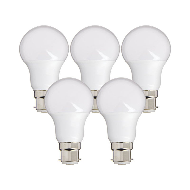 Xanlite Lot de 5 ampoules LED culot B22 conso 9W équivalent 60W