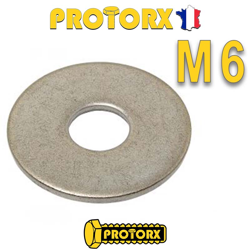 RONDELLE Plate EXTRA LARGE LL M6 X 30pcs Diam Int 6 4mm X Diam