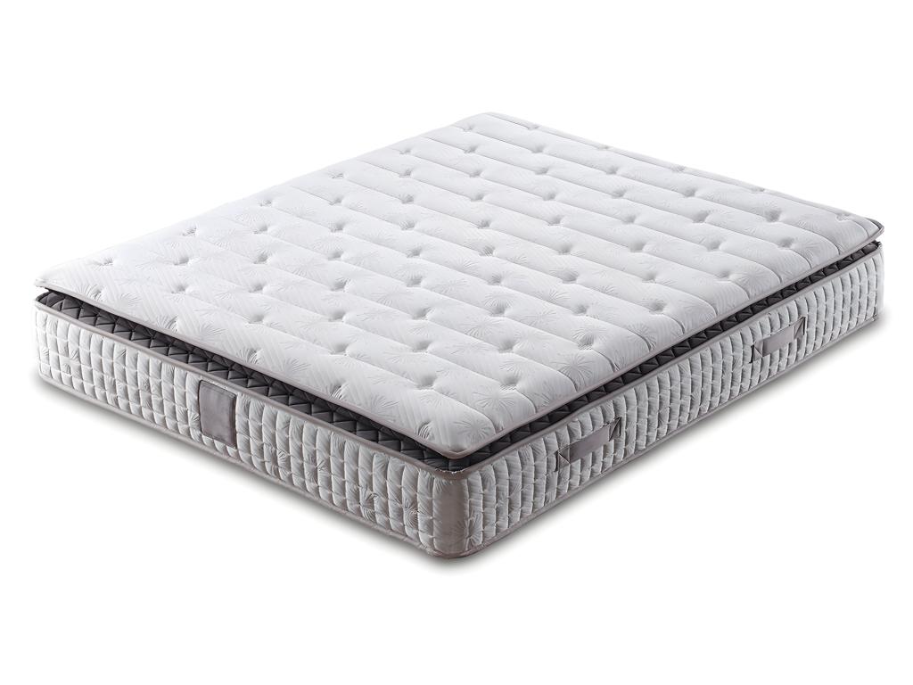 Matelas 160 x 200 cm ressorts ensachés surmatelas intégré ép 27cm