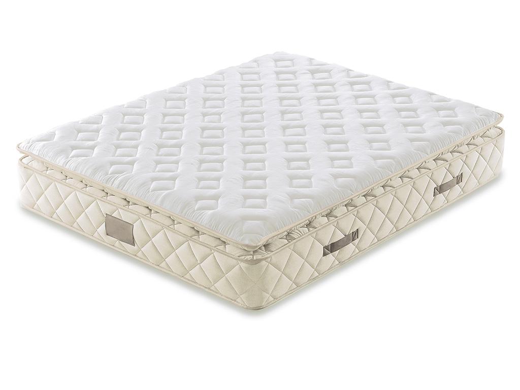 Matelas 140 x 190 cm ressorts ensachés surmatelas intégré ép 30cm