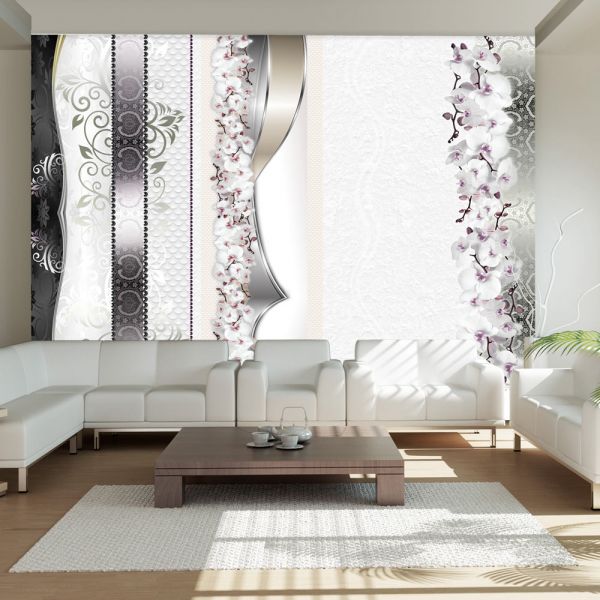 Papier peint intissé Fleurs Parade of orchids Taille 200 x 140 cm