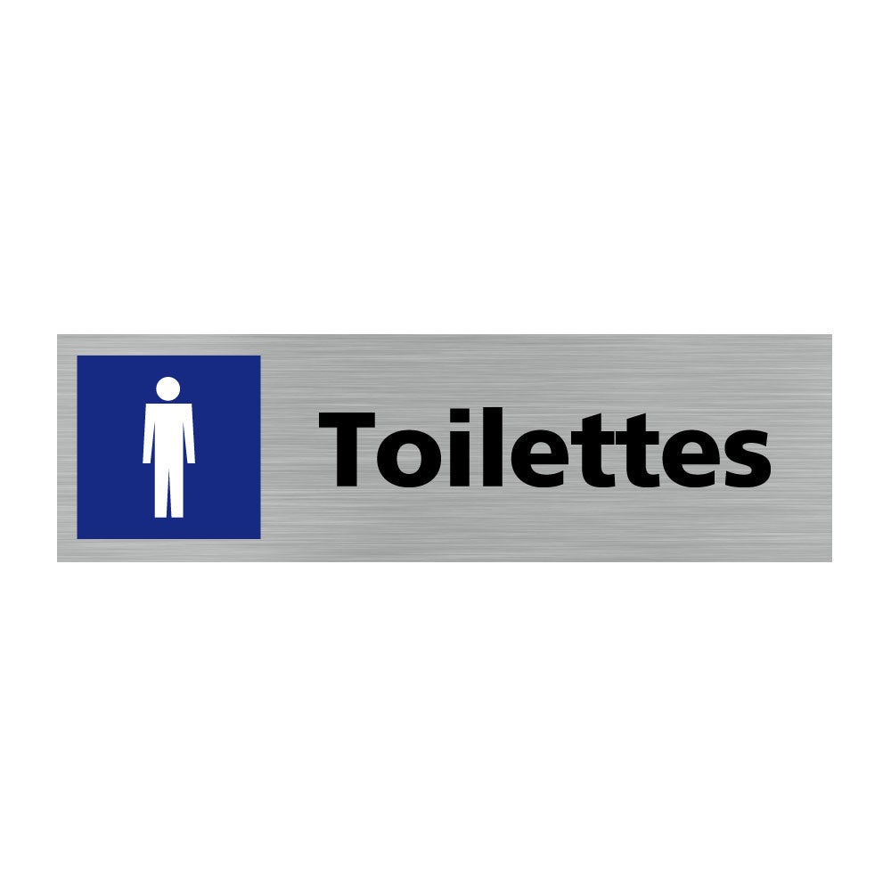 Pictogramme TOILETTES HOMMES Q0125 Matière Adhesif Leroy Merlin