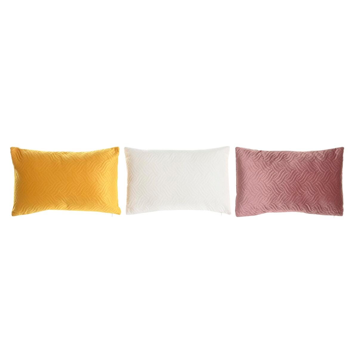 Coussin Dkd Home Decor Beige Polyester Jaune Bordeaux X X Cm