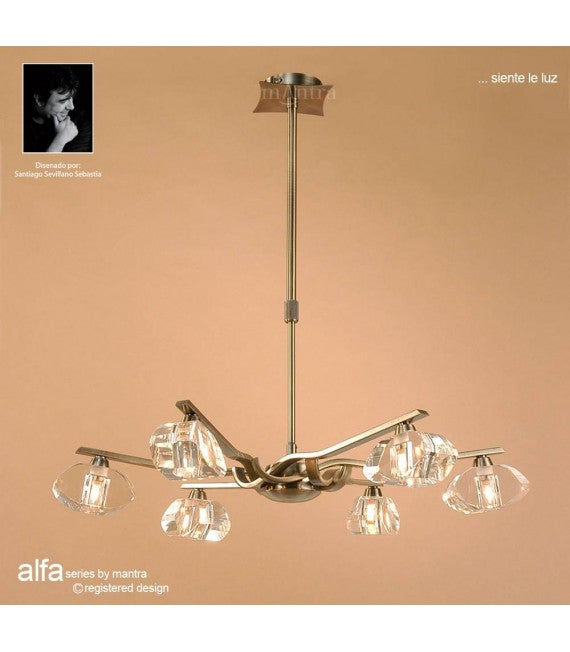 Suspension Alfa Convertible Semi Plafonnier T Lescopique Ampoules G