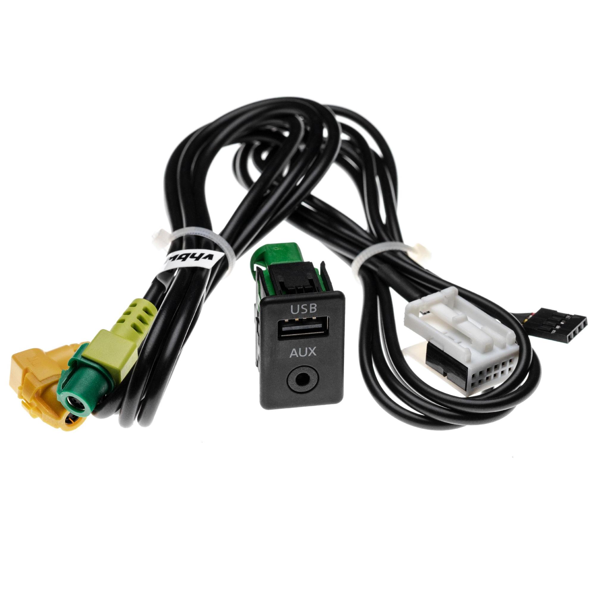 Vhbw C Ble Adaptateur Aux Usb Pour Radio De Voiture Cm Compatible