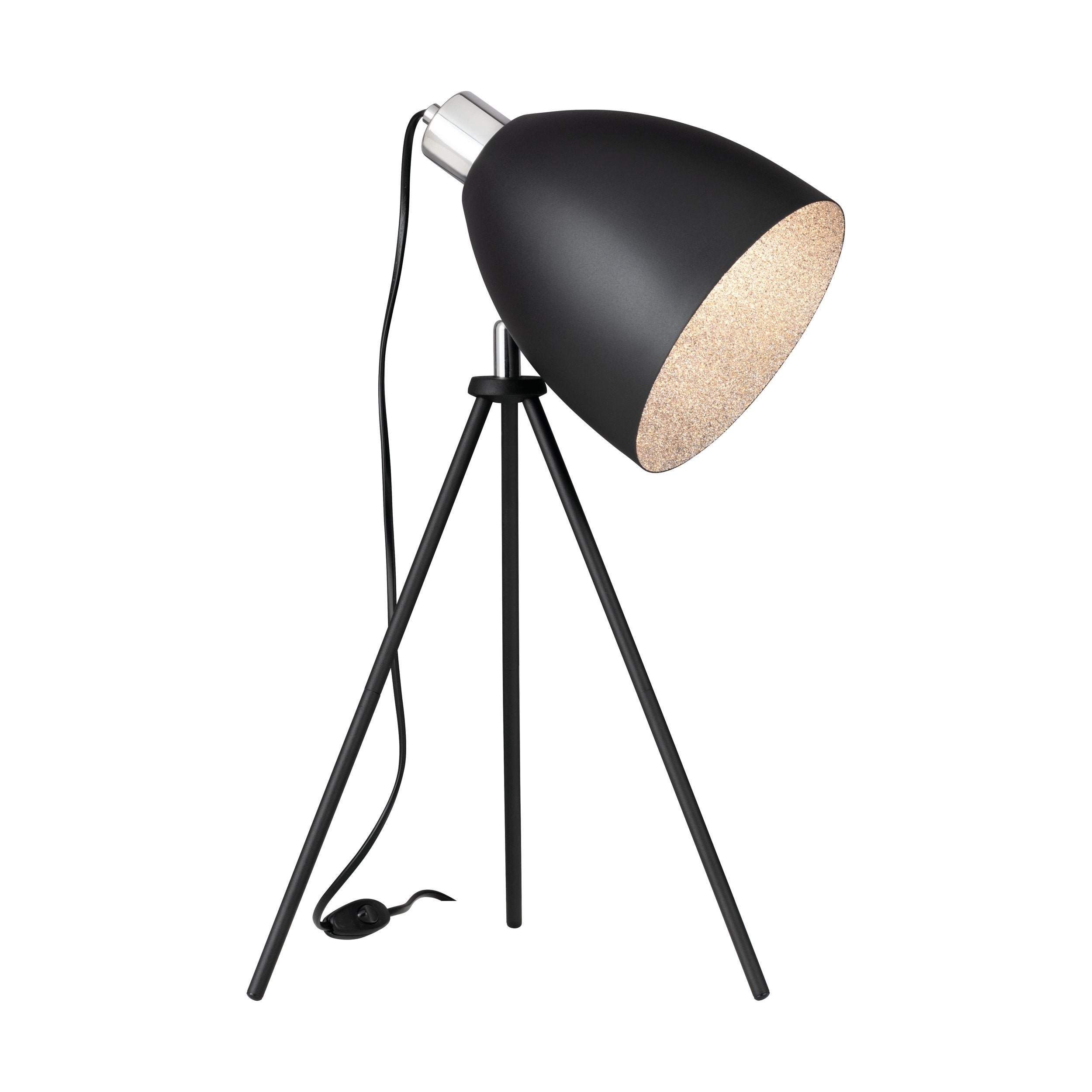 Luminaire De Table Eglo Lampe Poser Mareperla E X W En Acier Noir