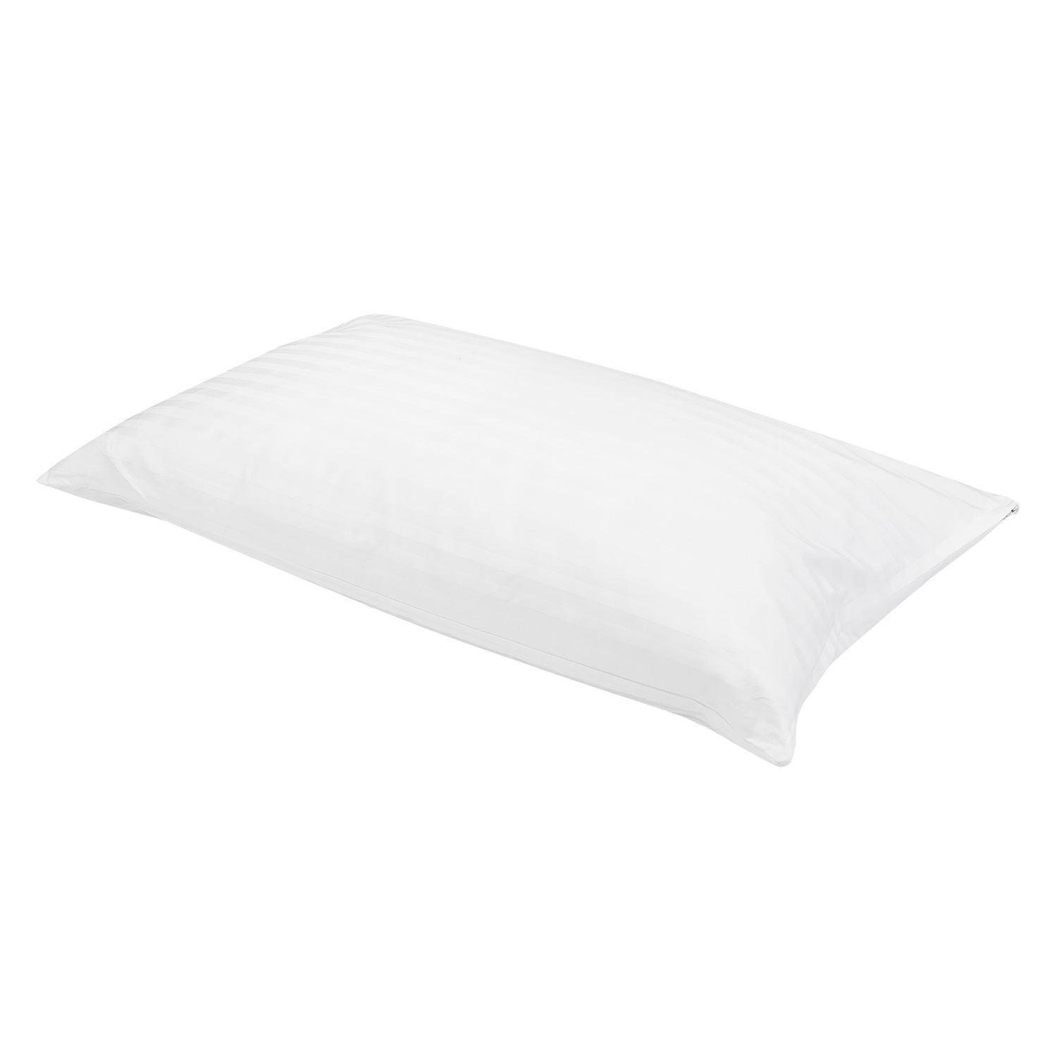 2x Oreiller En Plumes Et Duvet D Oie Avec Housse Double Coton 40x75cm