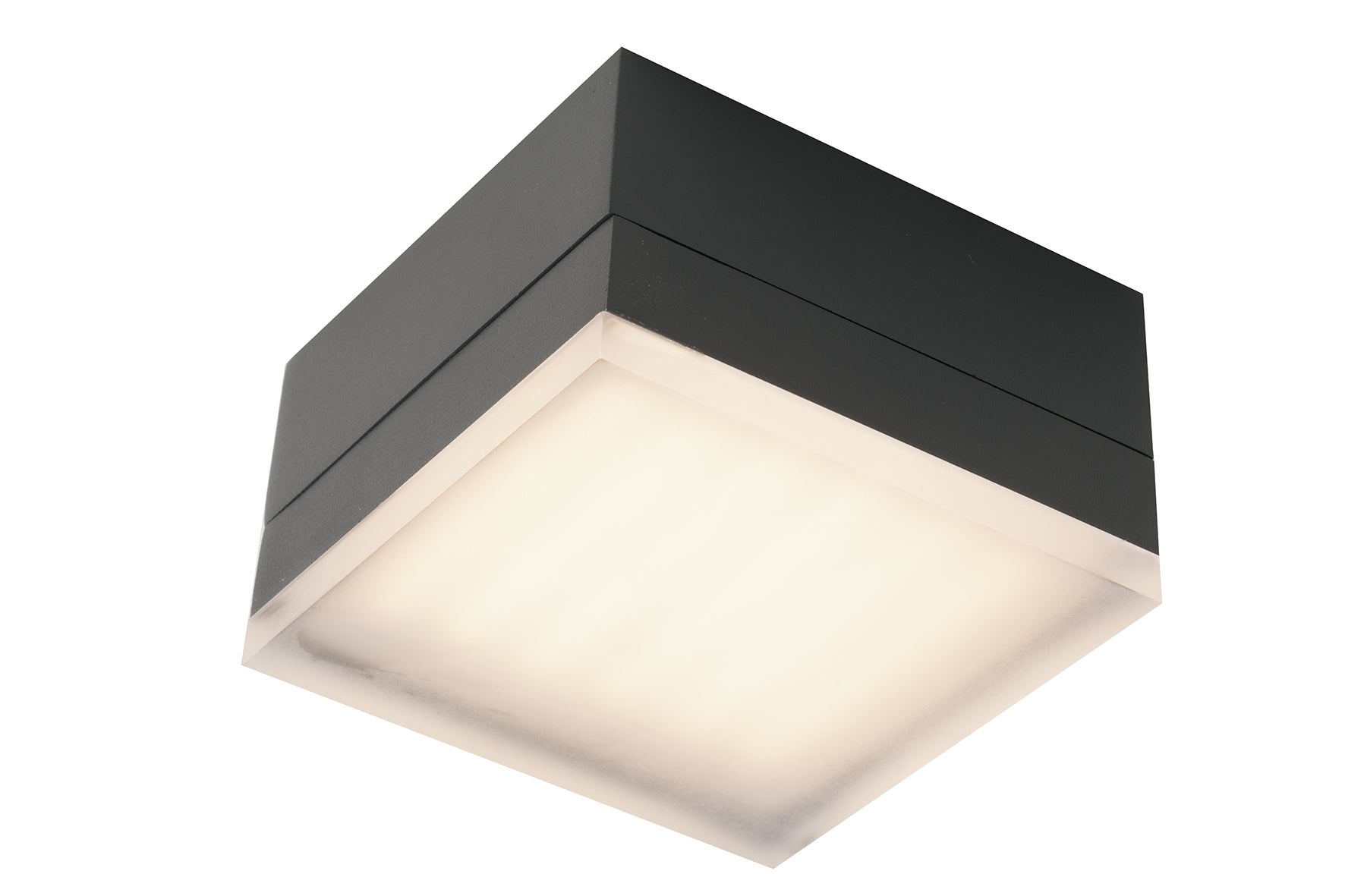 TUTOR W Plafonnier d extérieur LED carré anthracite dimmable CCT