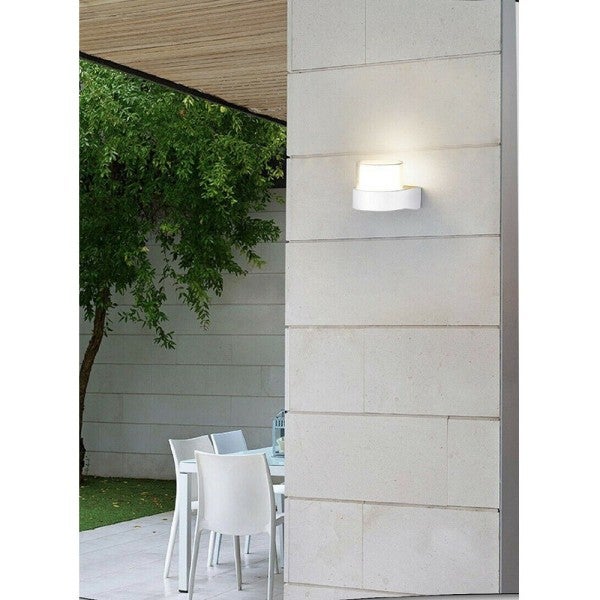 Trade Shop Applique Moderna A Led Esterno Da Parete W Bianco Luce