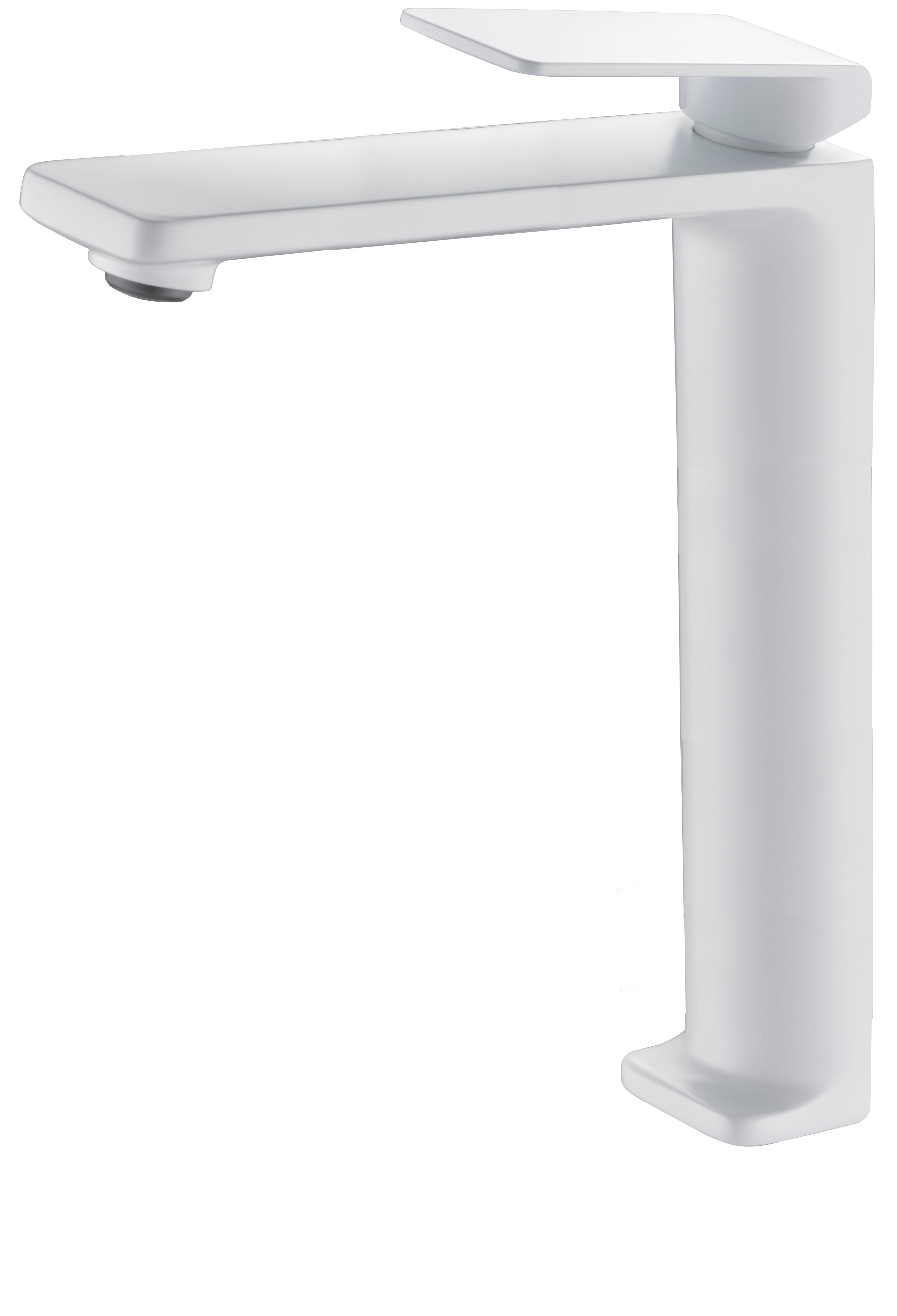 Grifo De Lavabo Extra Alto Mod Fiyi Blanco Mate Leroy Merlin