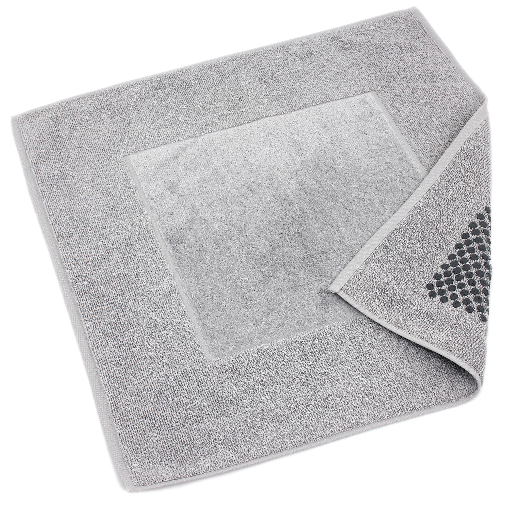 Tapis De Bain Antid Rapant X Cm Velours Prestige Gris Argent