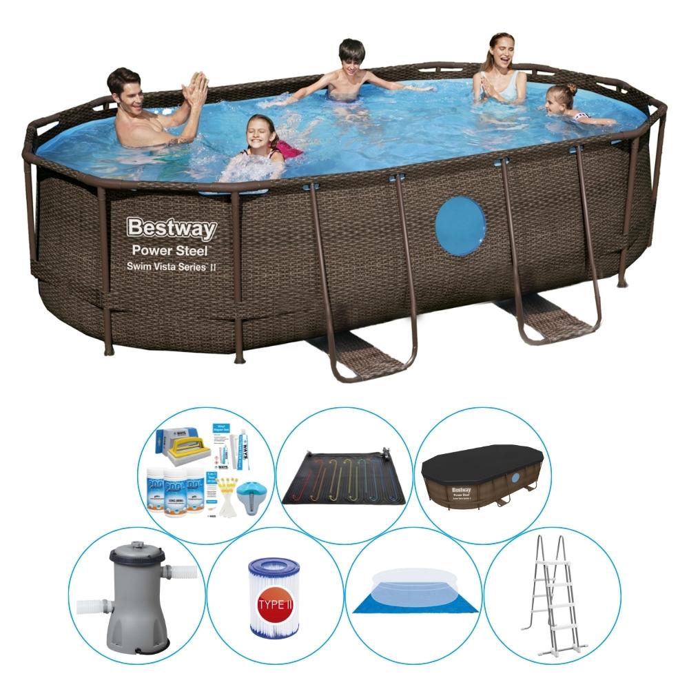 Deal De Piscine Bestway Power Steel Swim Vista 427x250x100 Cm Leroy