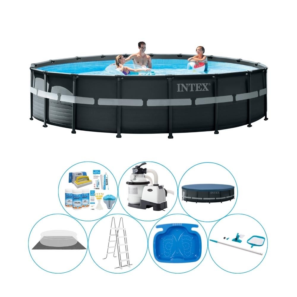 Piscine Avec Accessoires Intex Ultra XTR Frame Ronde 549x132 Cm