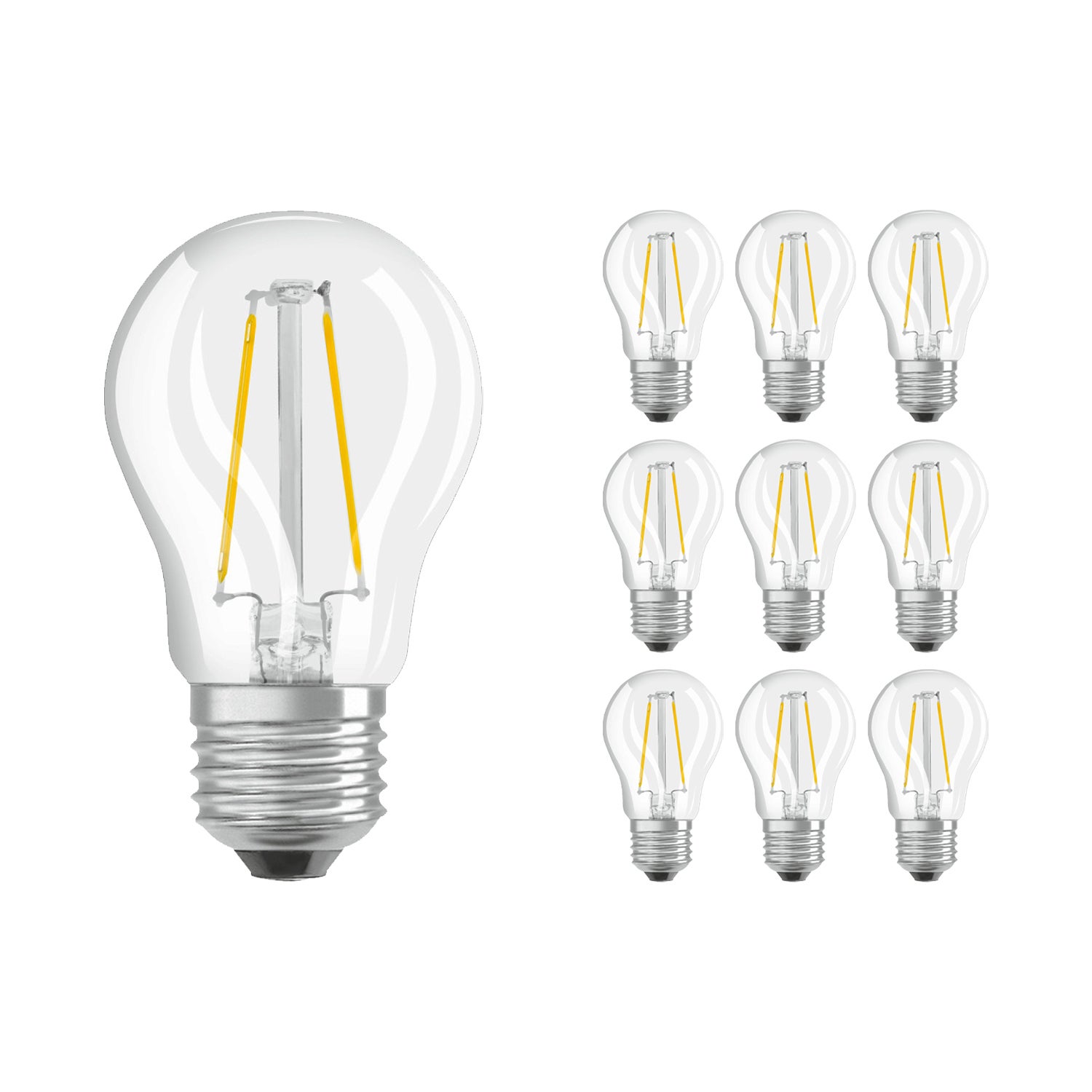 Lot X Ledvance Classic Led E Poire Filament Claire W Lm