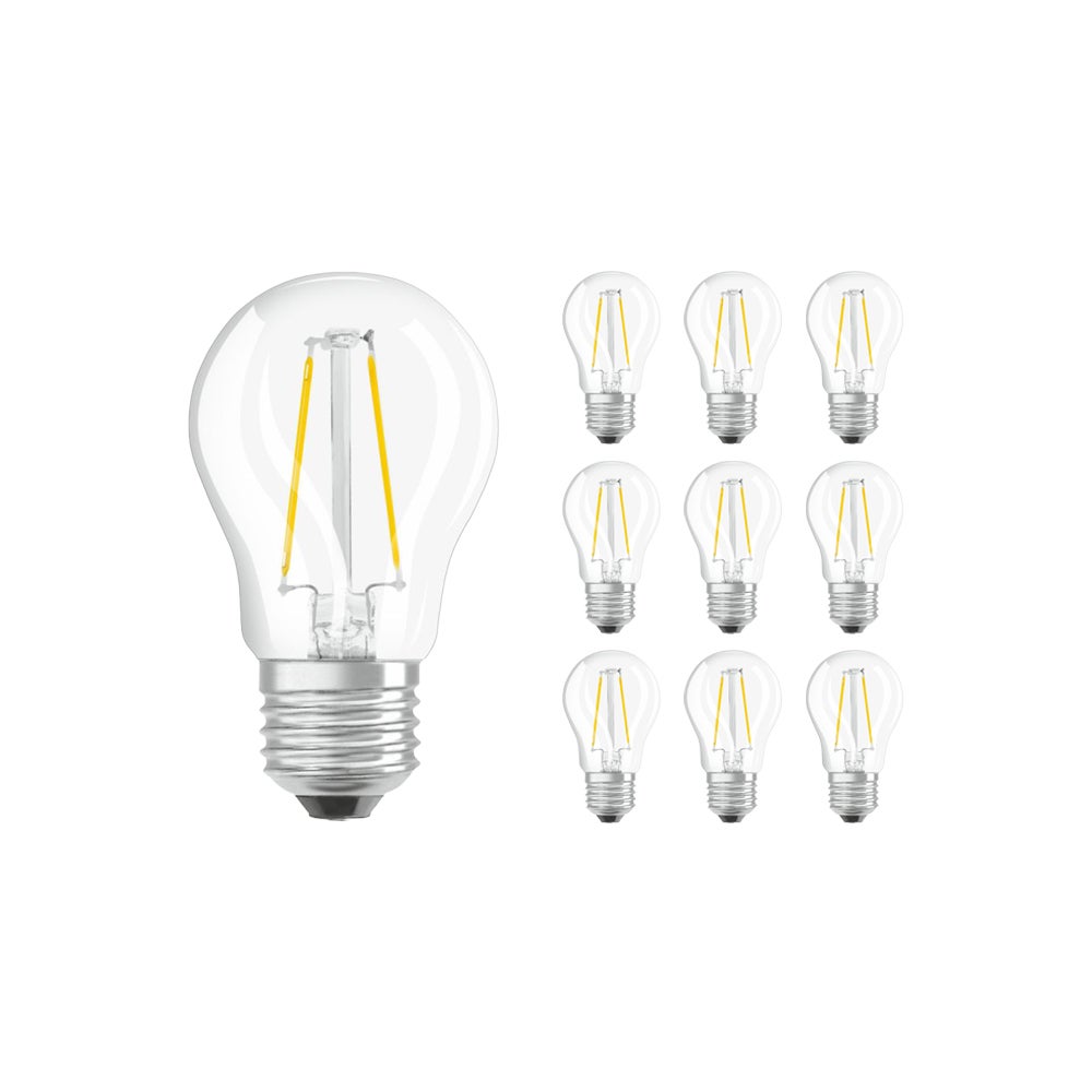 Lot X Ledvance Classic Led E Poire Filament Claire W Lm