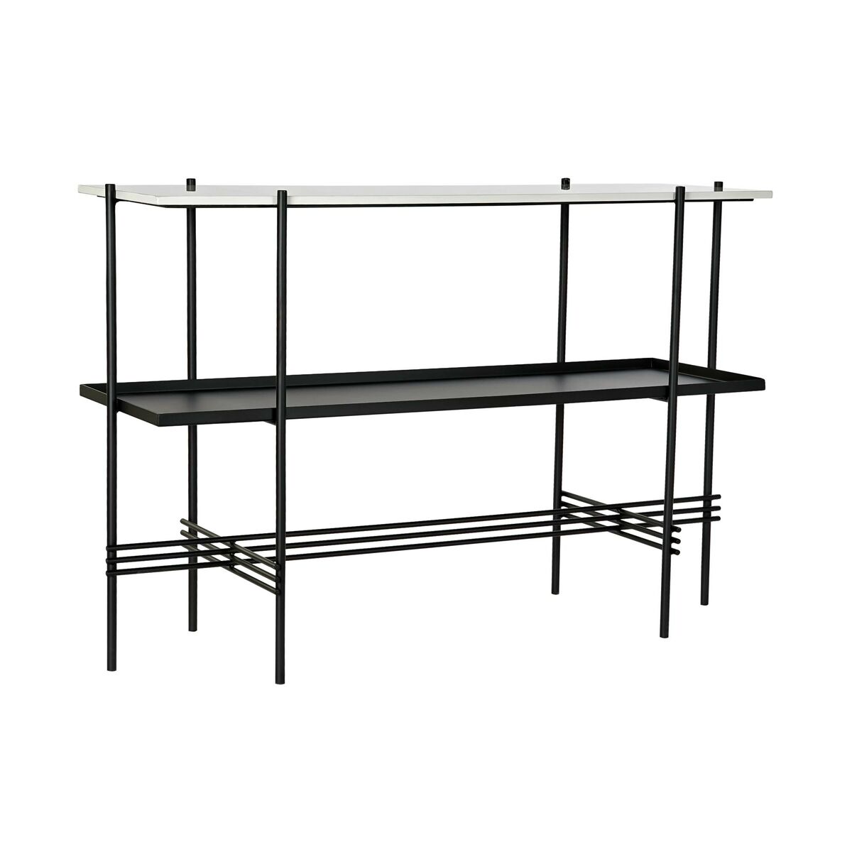 Consola DKD Home Decor Negro Metal Blanco Mármol Moderno 120 x 40 x 80