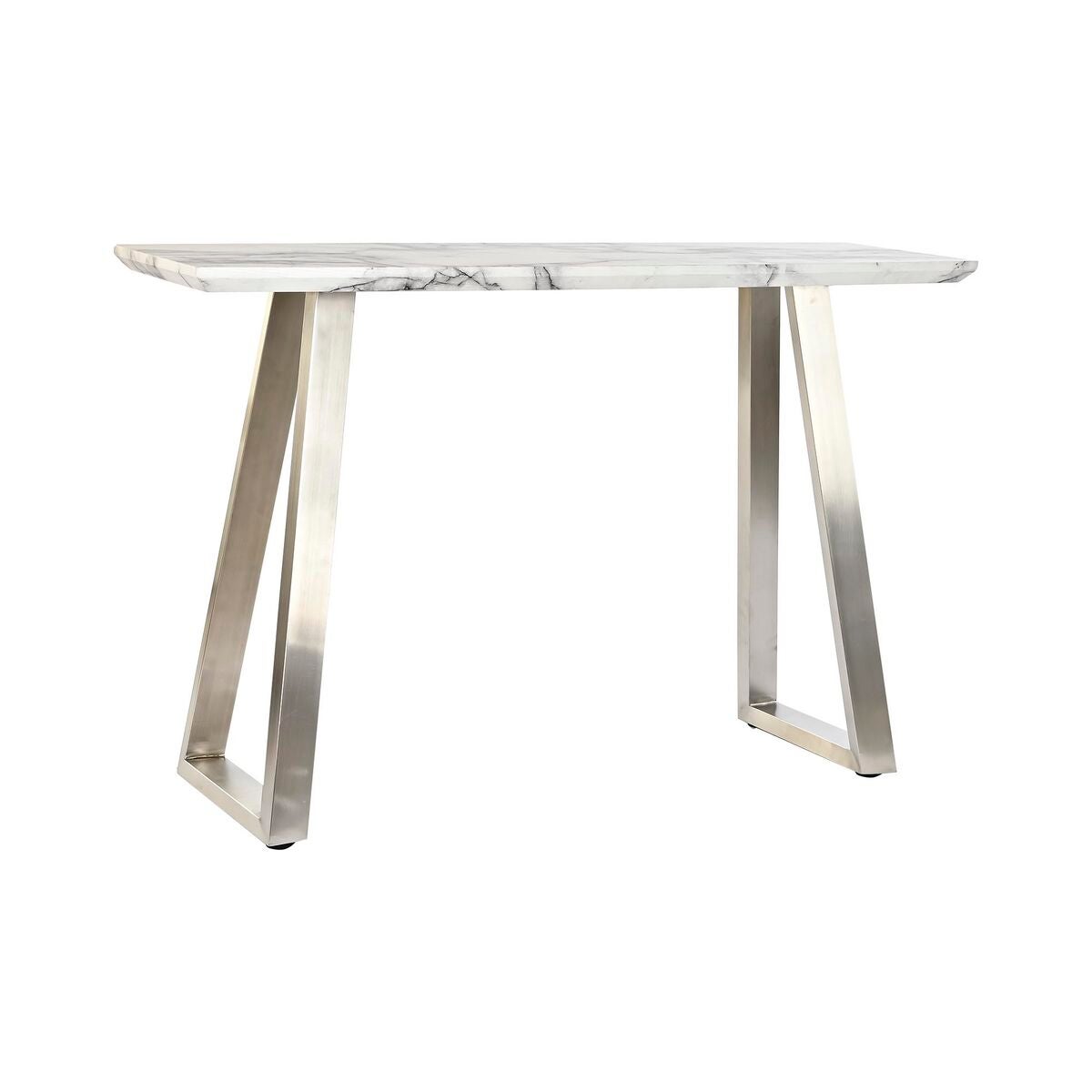 Consola Dkd Home Decor Plateado Mdf Acero Blanco Moderno X X