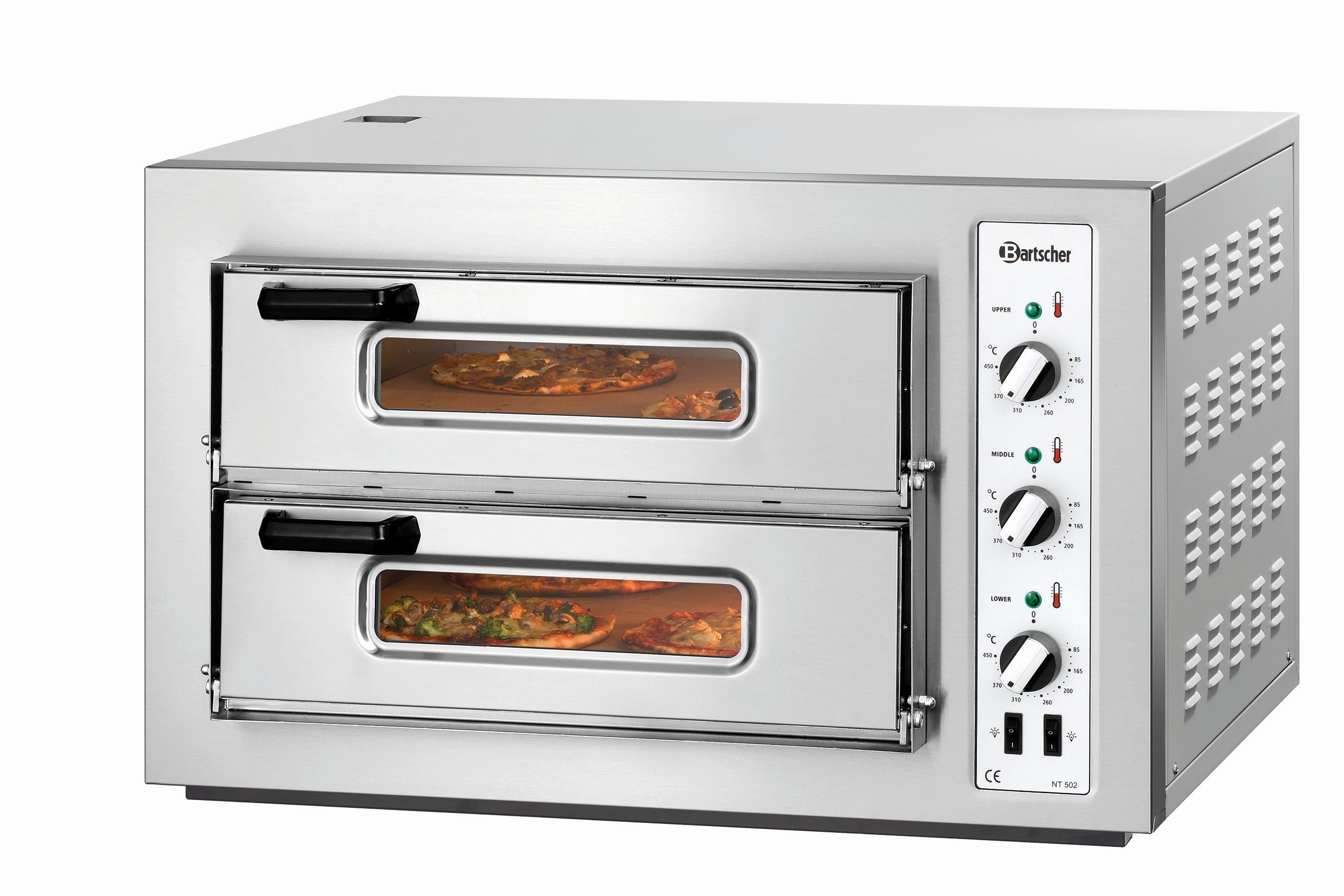 Four Pizza Double Lectrique Pizzas Pro Nt Kw Bartscher