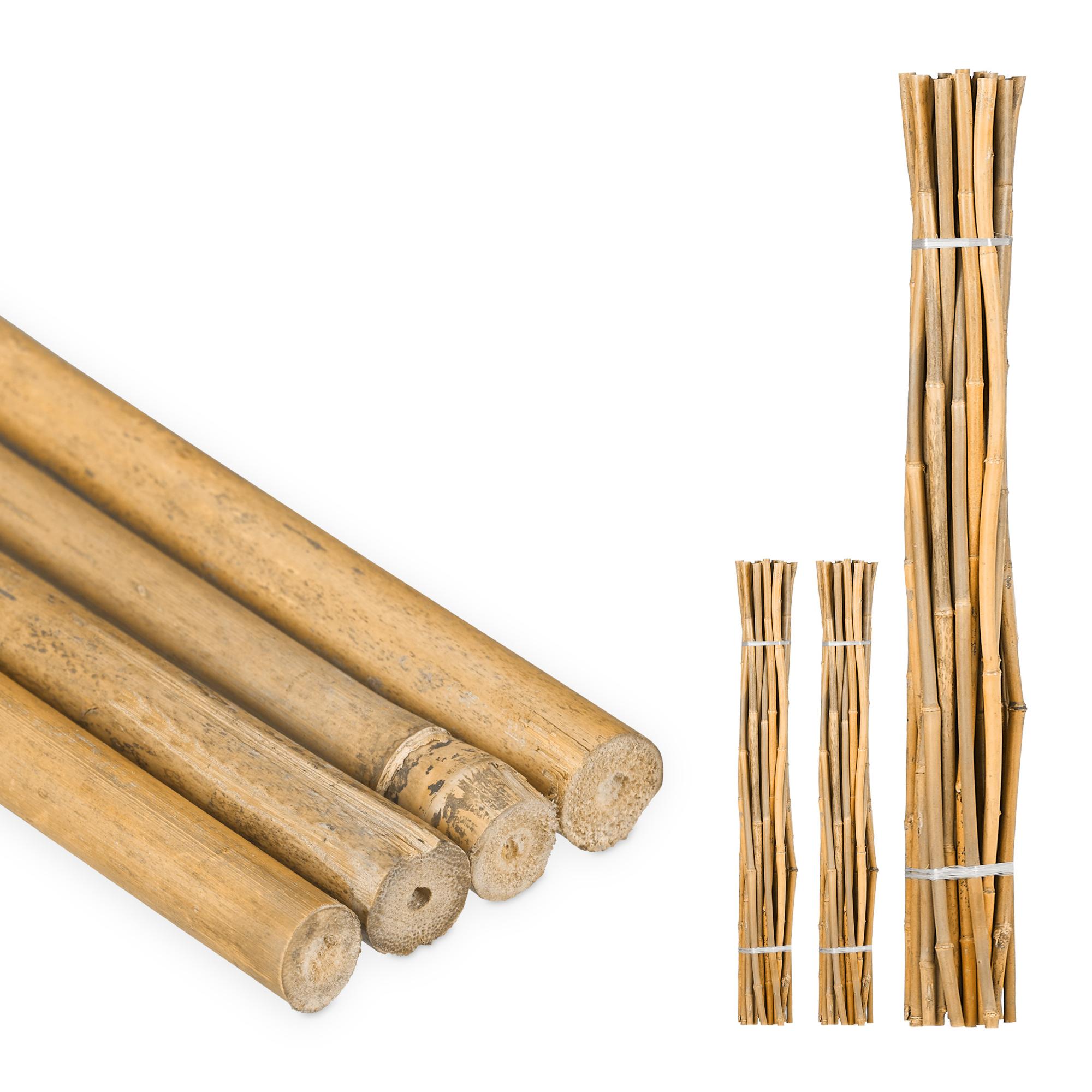 Tiges En Bambou 120 Cm Lot De 75 En Bambou Naturel Tuteur Pour