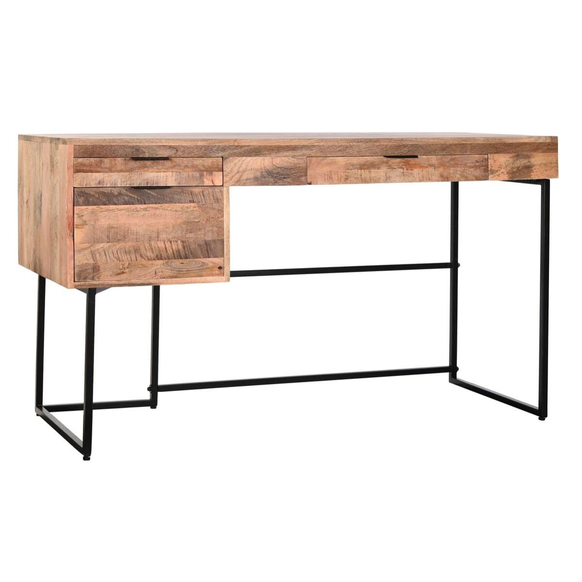 Scrivania Dkd Home Decor Naturale Nero Metallo Legno Di Mango X