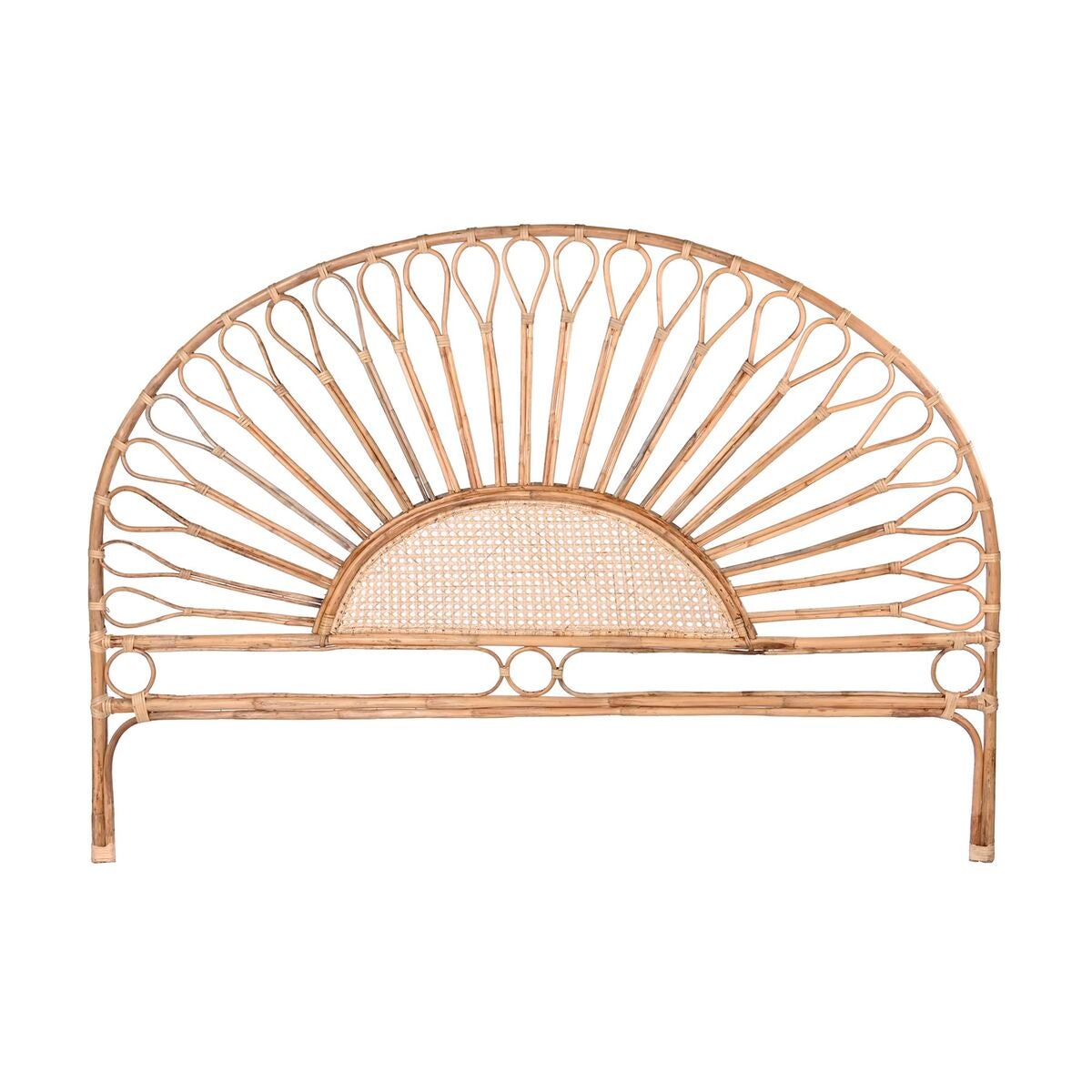 Testiera Del Letto DKD Home Decor Naturale Girasole Rattan 178 X 4 X